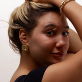 Brinco Broche - Banhado a Ouro